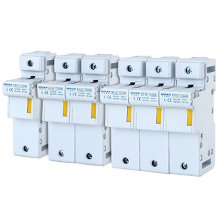 RT18-125AM 导轨式熔断器底座1P 2P 3P 4P125A 690V保险丝座22*58