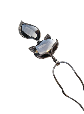 防过敏不掉色韩国饰品诱惑的聪明狡猾小狐狸精致毛衣链长款女项链