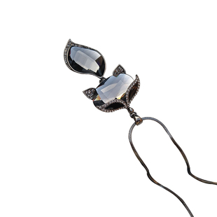 防过敏不掉色韩国饰品诱惑的聪明狡猾小狐狸精致毛衣链长款女项链