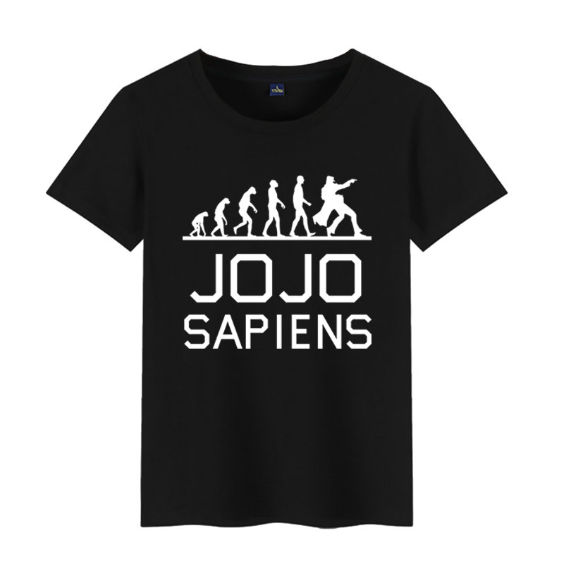 jojo的奇妙冒险 空条承太郎 JOJO进化论 乔乔 纯棉短袖T恤 文化衫