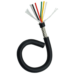 高柔拖链电缆TRVVP屏蔽线 2 3 4 5 6 8 10芯抗干扰耐弯折小细外径