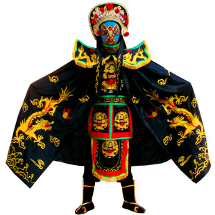 川剧变脸服装全套四川变脸送教学变脸道具送12张超薄脸谱变脸服装