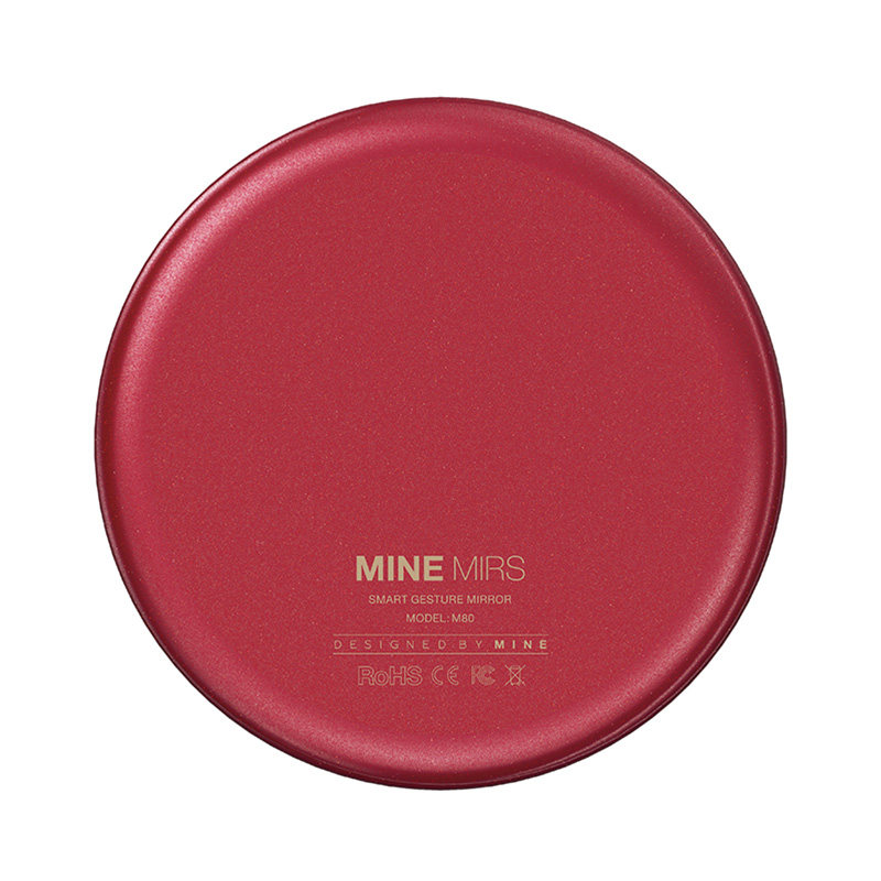 mine mirs便携化妆镜Mini智能小镜子女手持发光带灯梳妆led补光镜