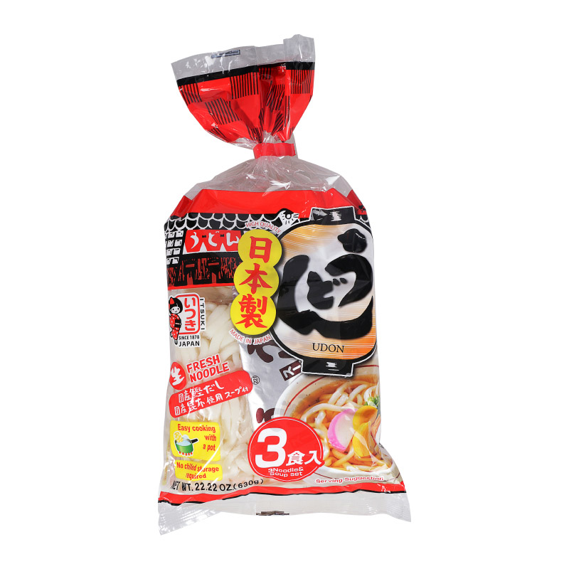 日本进口五木粗乌冬面带酱料包湿面日式方便速食车仔面条拌面汤面