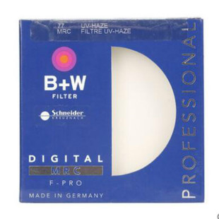 清货德国B+W 77mm 67/72/82/58/39/46 MRC-UV 多层镀镆UV滤镜铜环