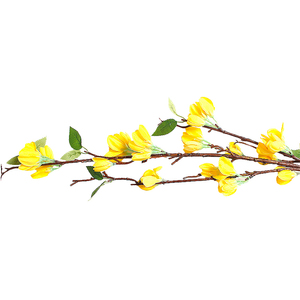 冬青假花仿真花束单支客厅室内餐桌装饰品花艺花瓶插花三台迎春花