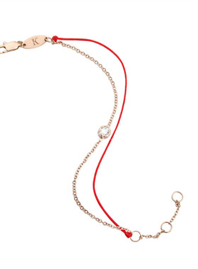 轻奢学生森系闺蜜彩掉色红绳手链