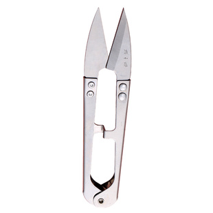 张小泉小剪刀弹簧纱剪不锈钢正品家用剪刀裁缝剪 u型十字绣剪线头