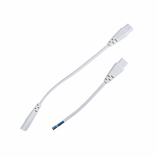 公牛T5/T8一体化灯管led支架原厂拐弯电源线单连接双接头插头