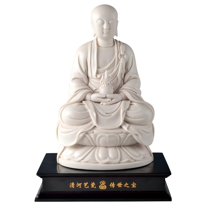 戴玉堂陶瓷摆件《地藏王菩萨佛像》苏友德德化白瓷地藏客厅艺术品