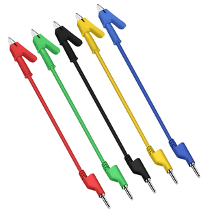 DCC电力测试线高压电源夹子香蕉头导线鳄鱼夹电流接地电阻测试线