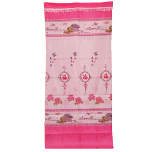 四季居家挂式门帘中式农村加大挂帘客厅卧室加时尚印花窗帘布门帘