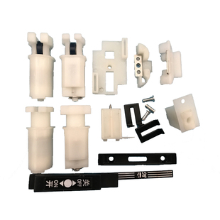 折叠纱窗门五金风琴式纱网48款带轮配件铝合金折叠防蚊纱窗门配件