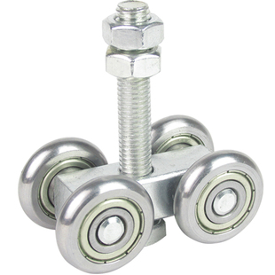 移门吊轮万向滑轮轮子上轮轴承承载450KG工业厂房门 推拉门轨道槽