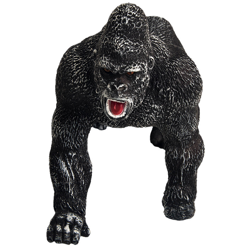 野生动物猩猩猴子狒狒长臂猿塑胶仿真实心模型玩具男女孩礼物包邮