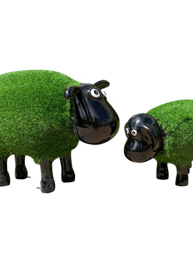 户外园林景观仿真动物羊草坪装饰