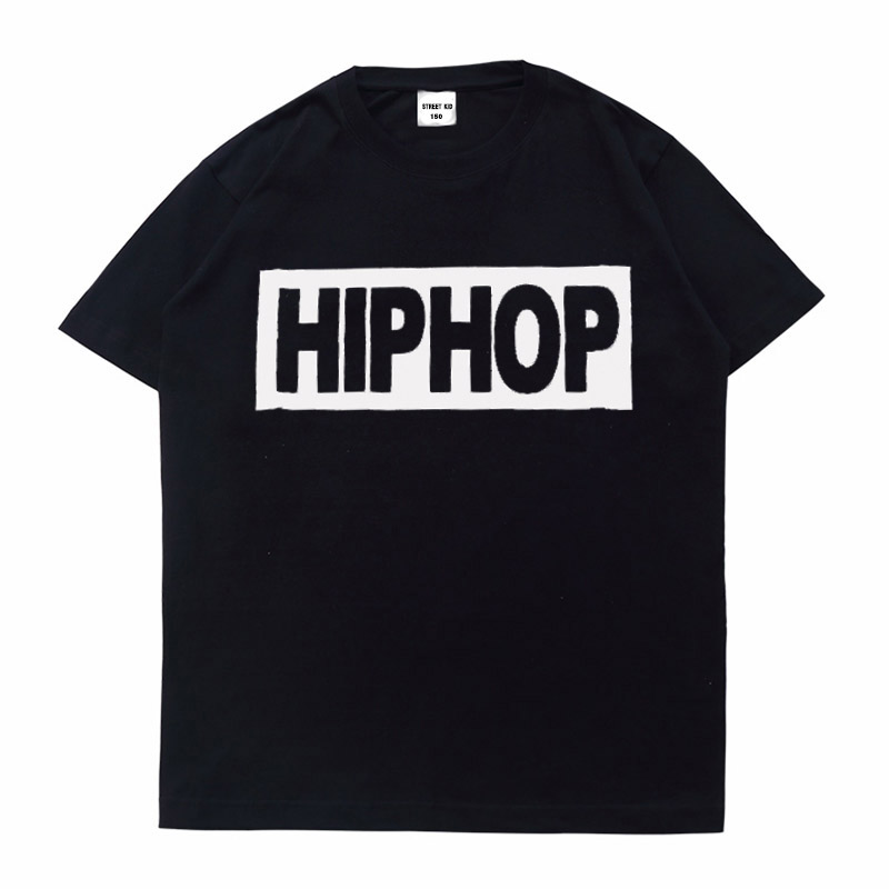 西海岸儿童少儿小孩街舞嘻哈HIPHOP跳舞个性表演短袖T恤定制logo