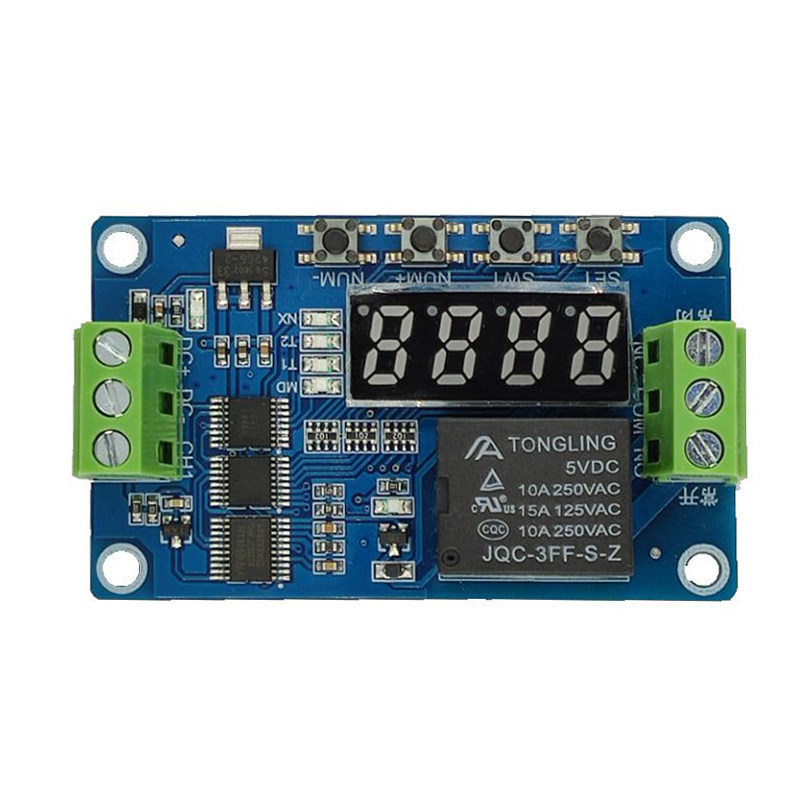 FRM01定时/延时/循环/自锁/继电器控制模块模块/18种功能可设置_虎窝淘