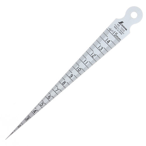 正品日本亲和测量内径.间隙尺寸 0-15mm 孔尺 楔形塞尺 62600