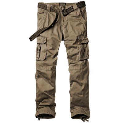 match麻吉秋季直筒多口袋休闲裤