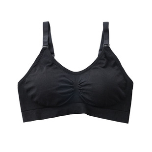 夏季胖mm无钢圈文胸后扣性感聚拢收副乳调整型女青年哺乳文胸内衣