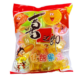 喜之郎什锦乳酸果冻360g*5整箱大礼包儿童休闲零食品小吃散装批发