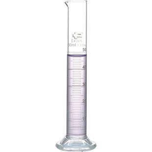 汇达玻璃量筒圆底 玻璃具塞量筒 高硼硅化学实验器材10 25 50 100 250 500 1000ml实验室化验用品带刻度量筒