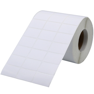 铜版不干胶标签打印纸35 30*5 6 8 10 12 15 19 20 25 32*19三排条码标签打印贴纸白色贴纸小包装标签纸定做