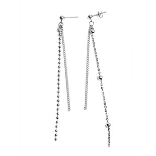 BTS金泰亨同款多链条流苏耳钉耳链男 新款防弹少年团嘻哈耳环耳饰