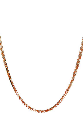 s925纯银软肖邦项链女加长玫瑰金