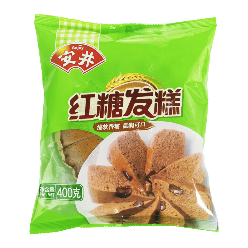 安井红糖发糕红枣糕400g*3早餐大枣手工红糖糕发糕即食加热家商用