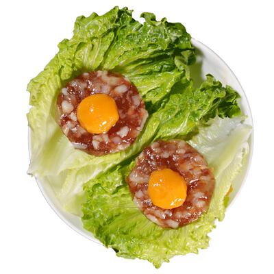 金泉广式腊肉咸鸭蛋黄+腊肠饼