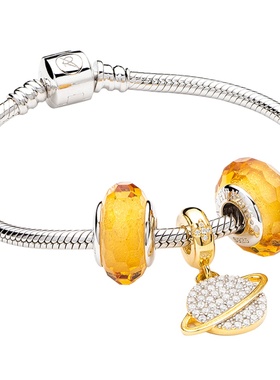 阿斯纯银ins小众风潘家琉璃珠