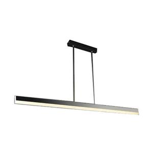 led办公室吊灯长方形艺术餐厅饭厅灯会议工作室简约一字长条灯具
