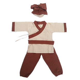 中国风宝宝汉服幼儿小药童拍照古装国学书童悯农锄禾小酒馆表演服