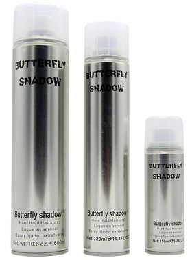 蝶伊清影Butterfly shadow发胶特硬定型喷雾干胶水果香味发胶
