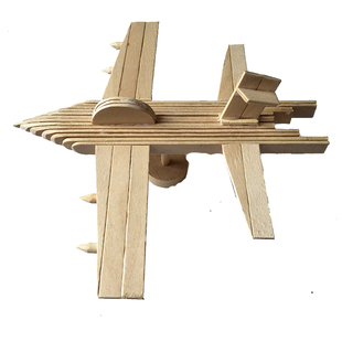 雪糕棒冰棍棒 diy沙盘模型材料手工制作飞机成品圆小木片木棒包邮