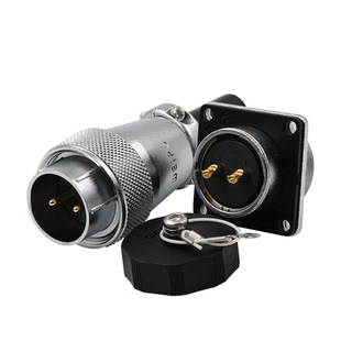 威浦航空插头WS24工业连接器插座接头2349 101219芯TQ方座孔24mm