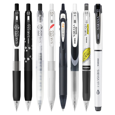 斑马日本jj15考试黑色按动中性笔