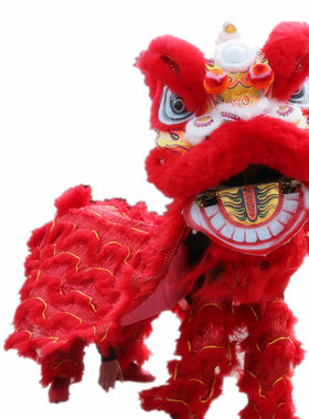 新年热销高品质手工竹编羊毛舞狮