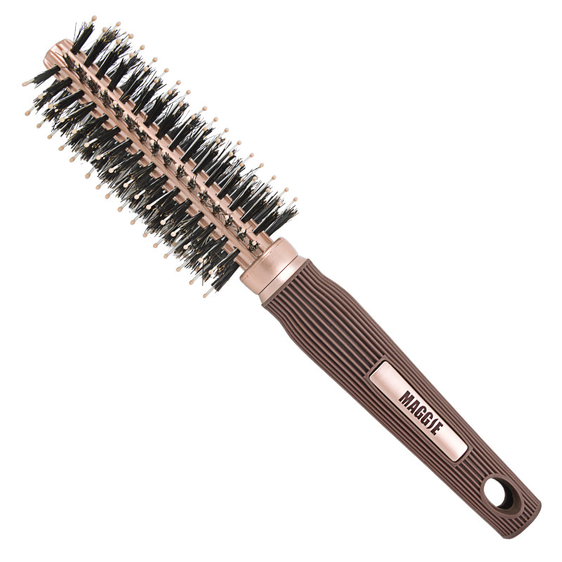 maggie玫姬梨花头滚梳圆筒梳 专业造型梳 猪鬃毛卷发梳子包邮