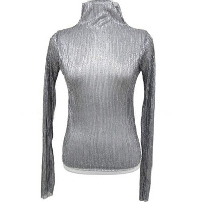 性感亮丝洋气透肉蕾丝女秋冬新品