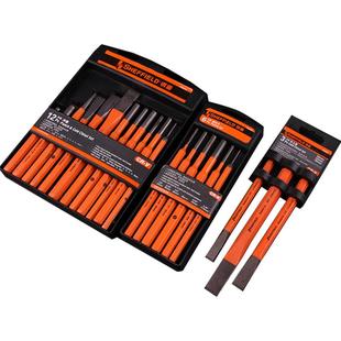 钢盾石工凿子錾子钳工凿扁凿钢凿水泥凿冲子平凿圆柱划线冲凿套装