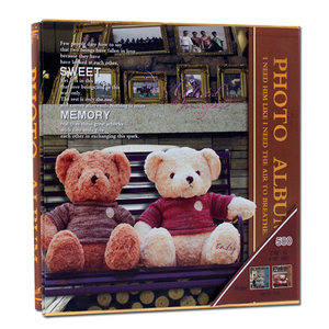 6寸8寸混装4R 横竖可放 结婚照相簿插袋影集宝宝相册本500张 包邮