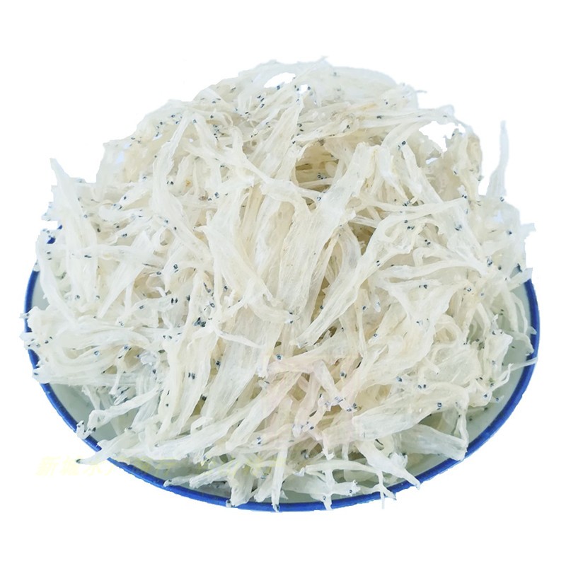 无盐生晒白饭鱼250克特产小(