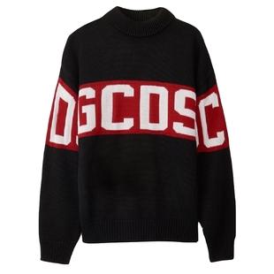 【国现】GCDS 时尚LOGO烫字宽松卫衣/羊毛毛衣品牌
