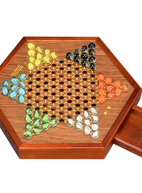 儿时回忆玻璃&玛瑙跳棋趣味益智