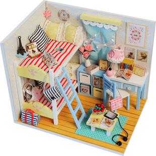 弘达diy小屋手工制作房子模型拼装迷你别墅创意公主房玩具儿童节