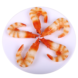 仿真虾模型假基围虾塑胶虾仁生熟虾菜品食物食品摆放展示拍摄道具