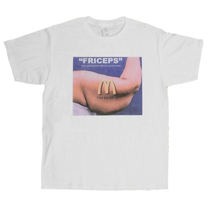 NIAN'S惡趣味 friceps 大力麥當勞 圆领短袖 情侣 纯棉T恤